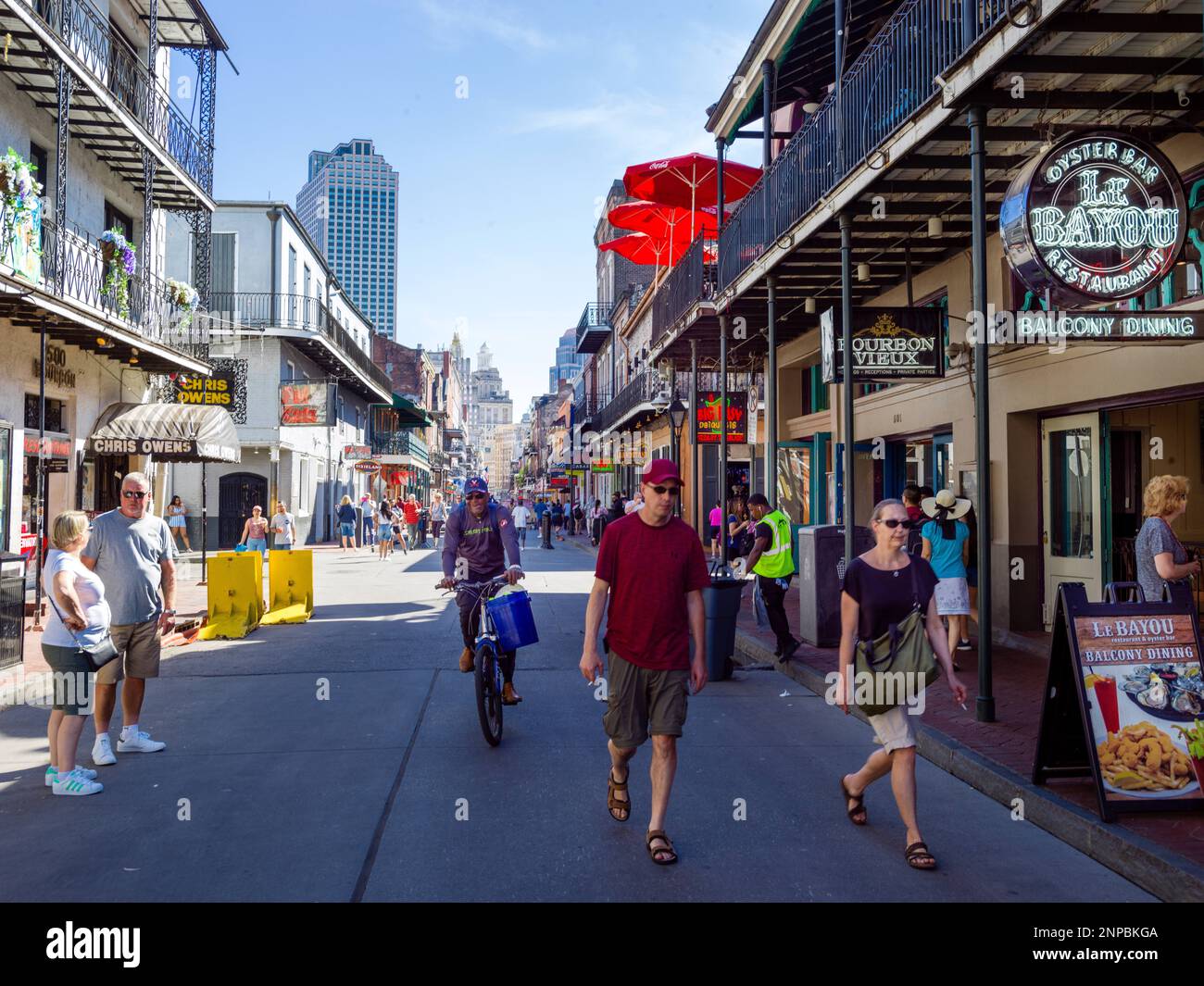 Bourbon Street, French Quarter, New Orleans, Louisiana USA, USA Stockfoto