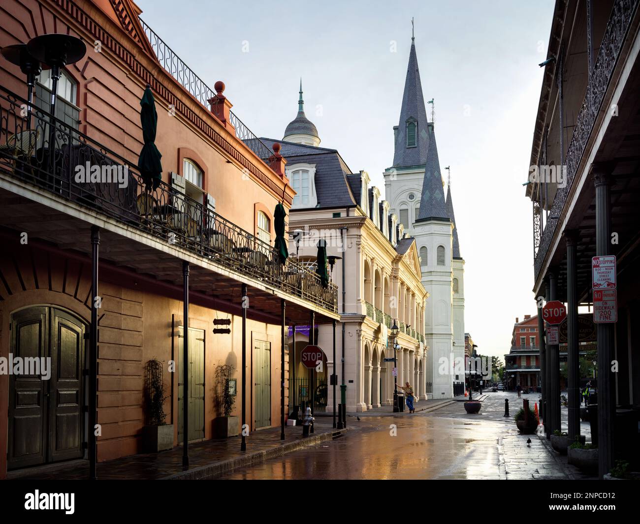 Cathedral Saint Louis, Jackson Square, French Quarter, New Orleans, Louisiana USA, USA Stockfoto