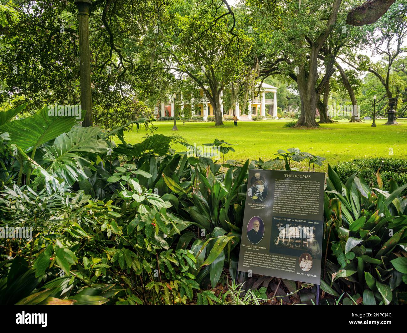 Houmas House and Gardens, Ca 1840, Herrenhaus und Plantage, historisch, National Register for Historic Places Burnside, Louisiana USA, USA Stockfoto