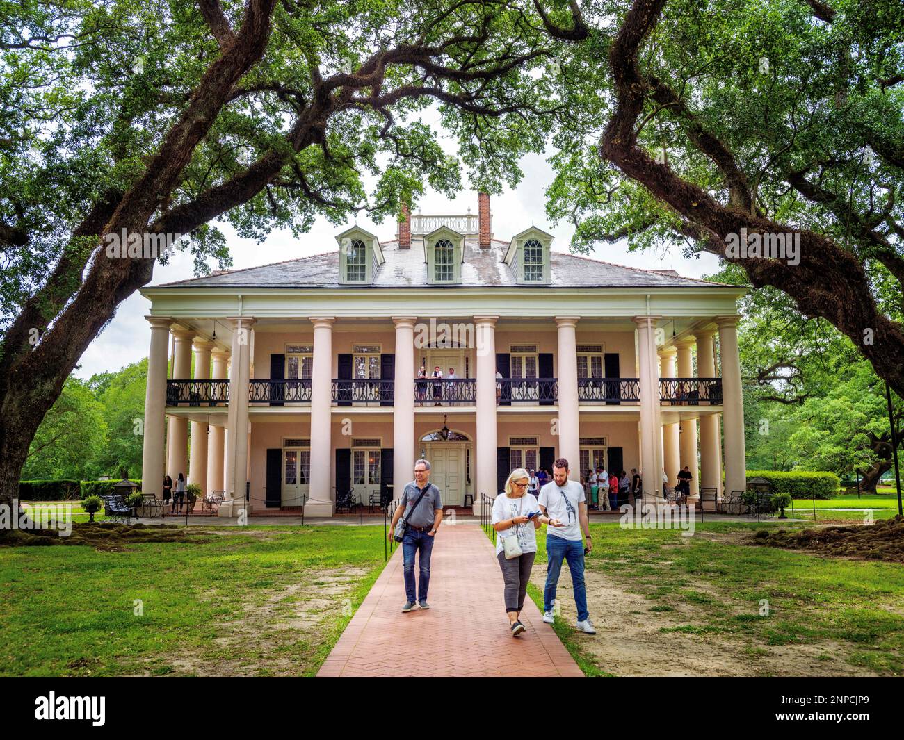 Oak Alley Historic Plantation, Vacherie, St. James Parish, New Orleans, Louisiana USA, USA Stockfoto