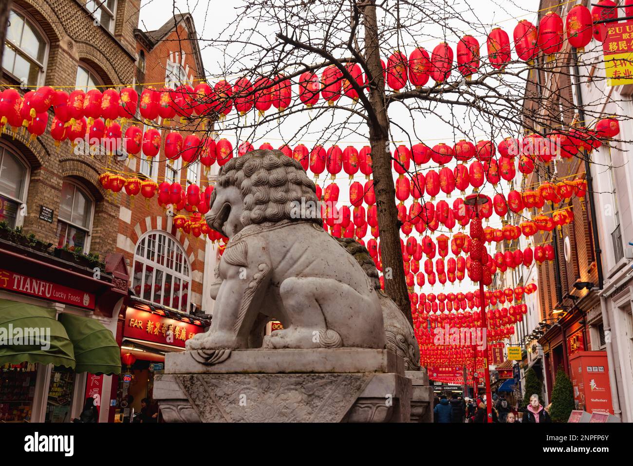 Londons Chinatown Stockfoto