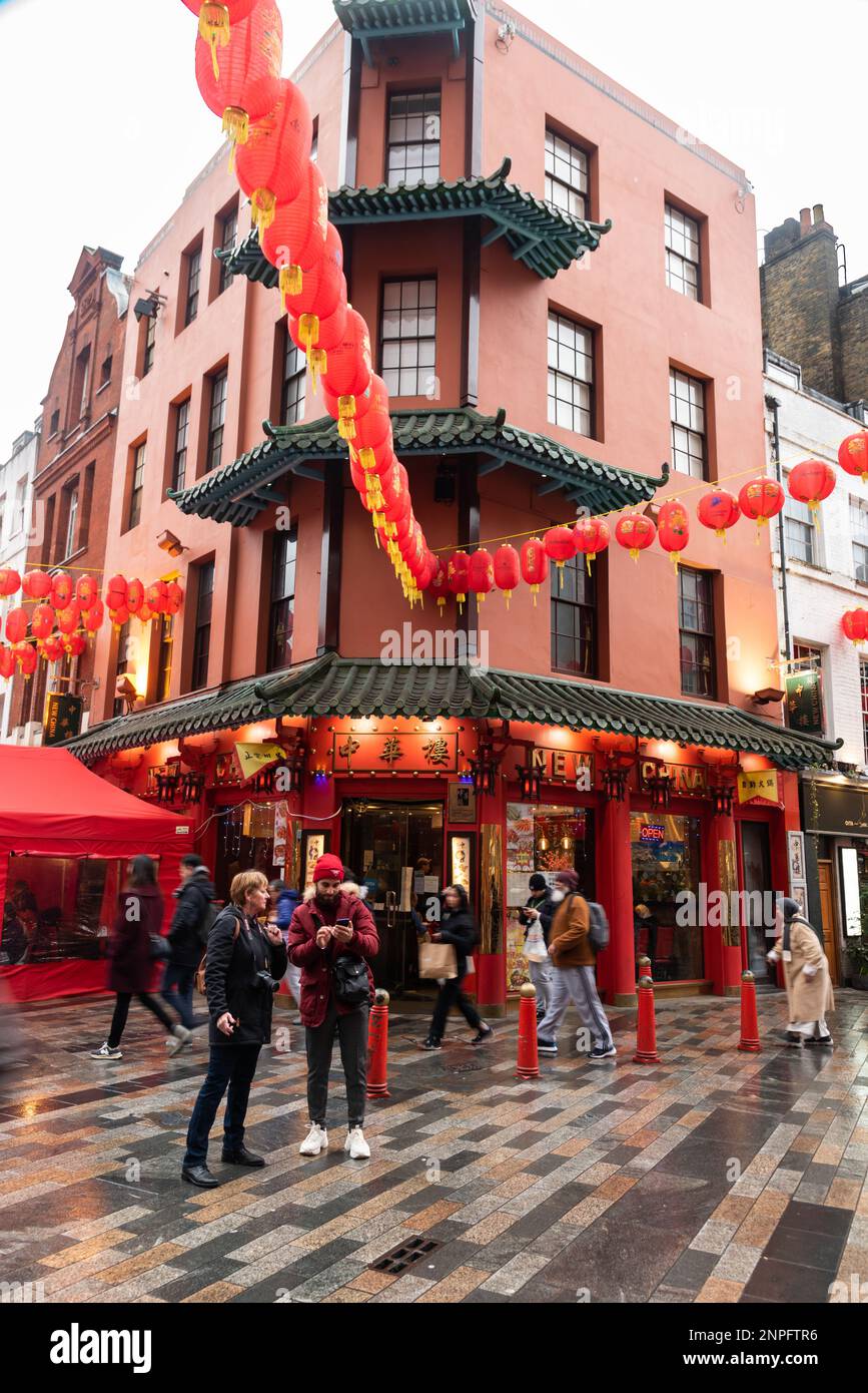 Londons Chinatown Stockfoto