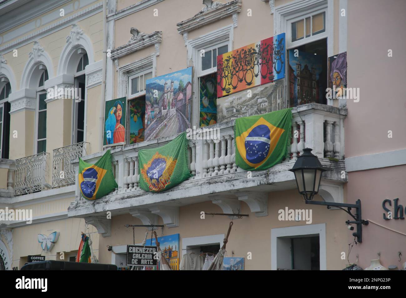 salvador, bahia, brasilien - novembro 20, 2022:Blick von Pelourinho, historisches Zentrum von Salvador Stockfoto