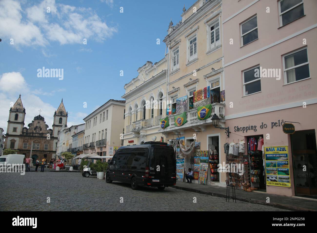 salvador, bahia, brasilien - novembro 20, 2022:Blick von Pelourinho, historisches Zentrum von Salvador Stockfoto