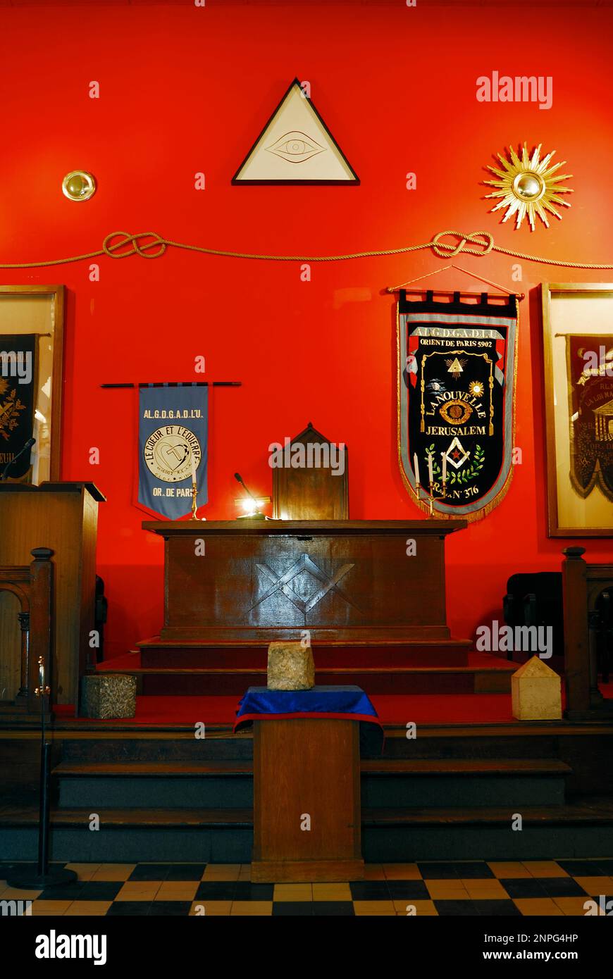 Franc maconnerie logo Fotos und Bildmaterial in hoher Auflösung Alamy