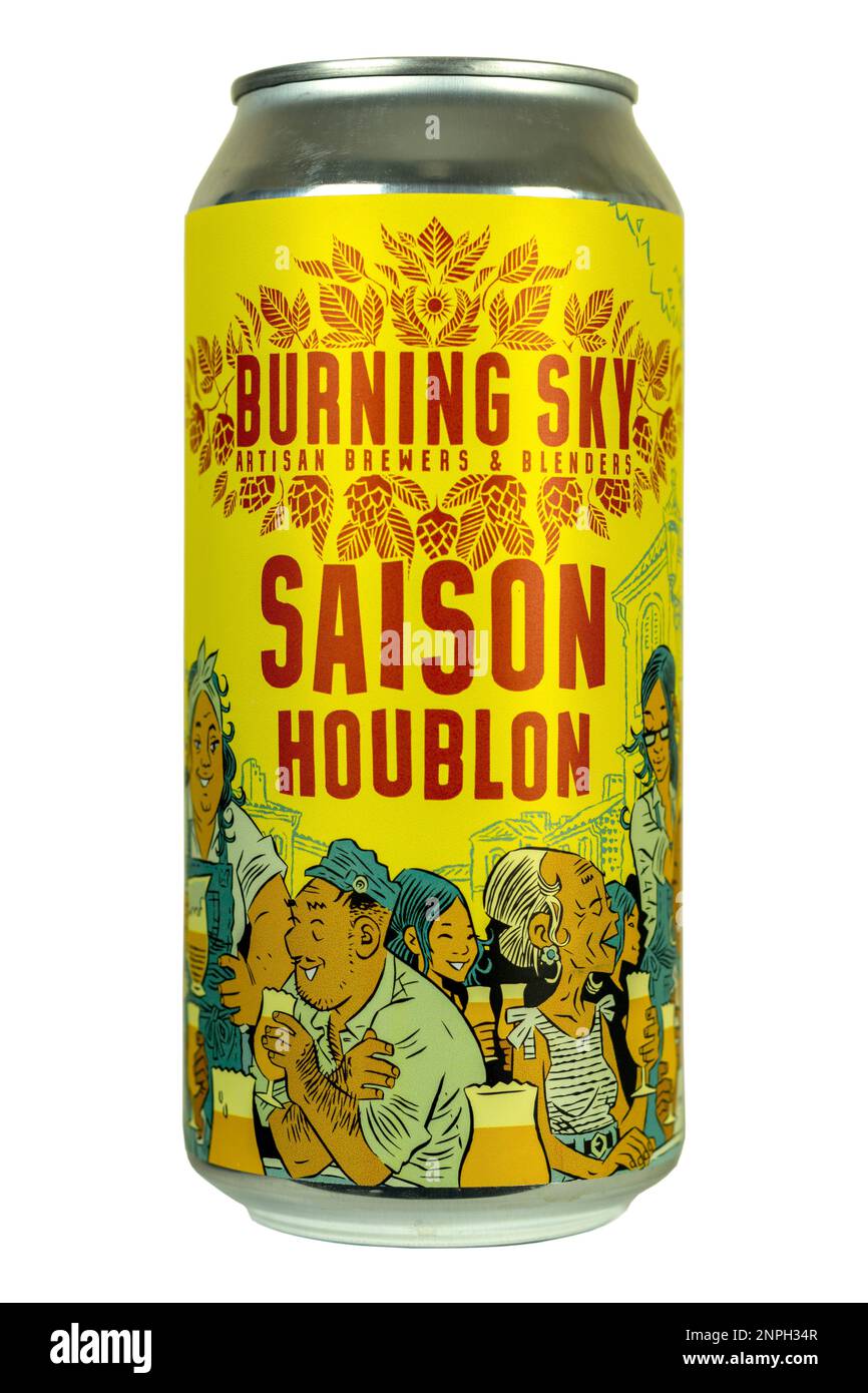 Burning Sky Handwerker und Mixer - Saison Houblon - Alc5,2 % vol. Stockfoto