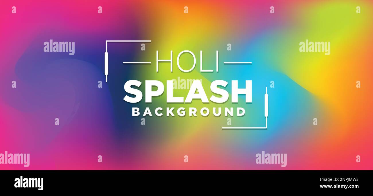 Happy holi Abstract Festival farbenfroher Hintergrund Stock Vektor
