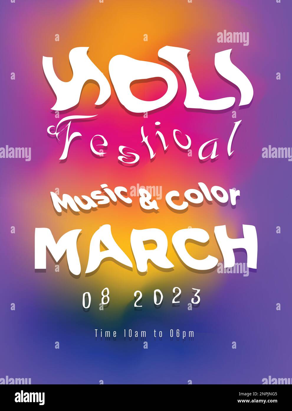 Happy holi Abstract Festival farbenfroher Hintergrund Stock Vektor