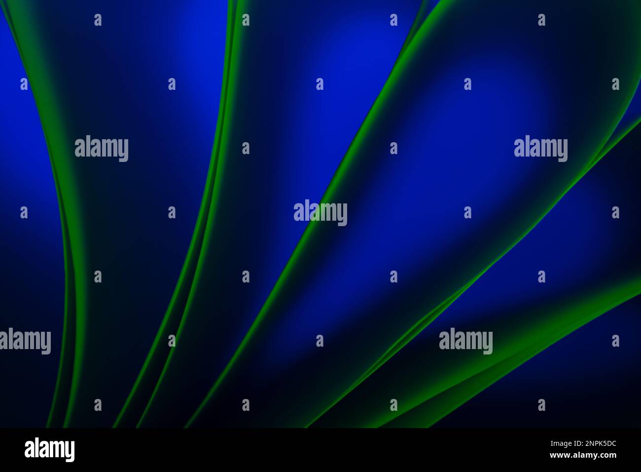 Abstrakte gekrümmte Formen in weichen Farben. Konvergierende Linien. Abstrakter Hintergrund. Stockfoto