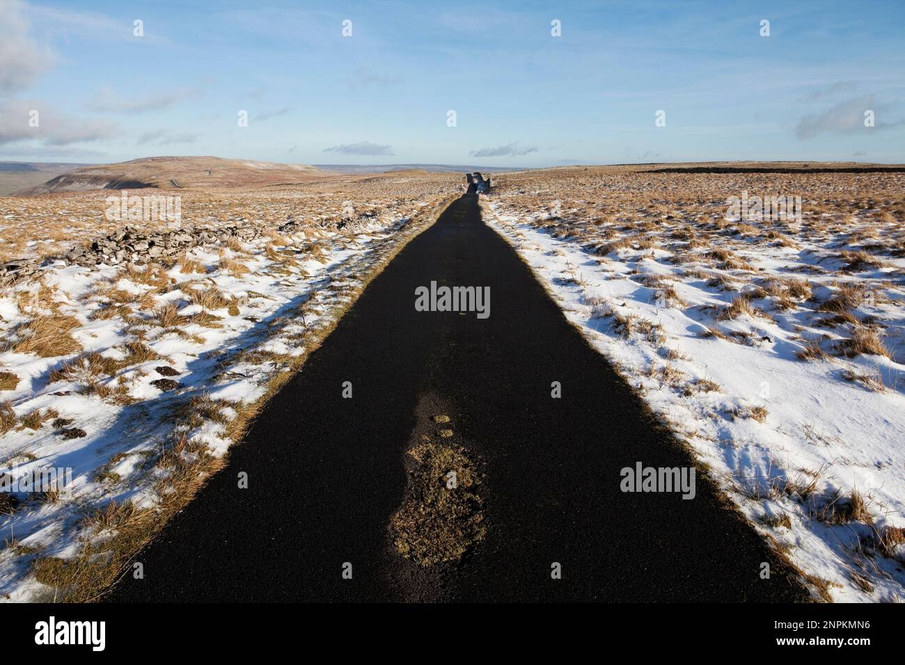 CAM High Road, die Wharfedale und Wensleydale verbindet, in den Yorkshire Dales, Großbritannien Stockfoto
