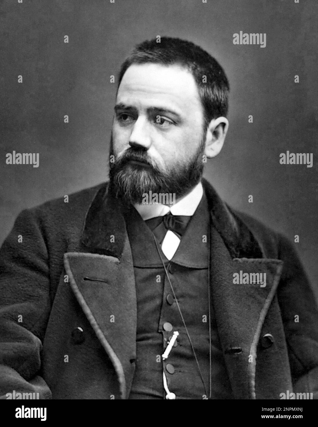 Emile Zola, Emile Edouard Charles Antoine Zola (1840-1902), französischer Schriftsteller Stockfoto