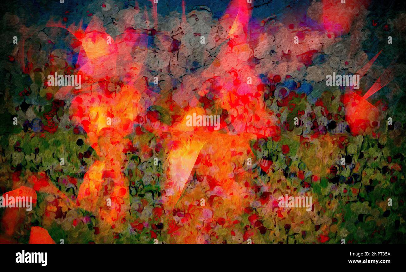 ABSTRAKTE KUNST: Schlaflose in Telluride Stockfoto