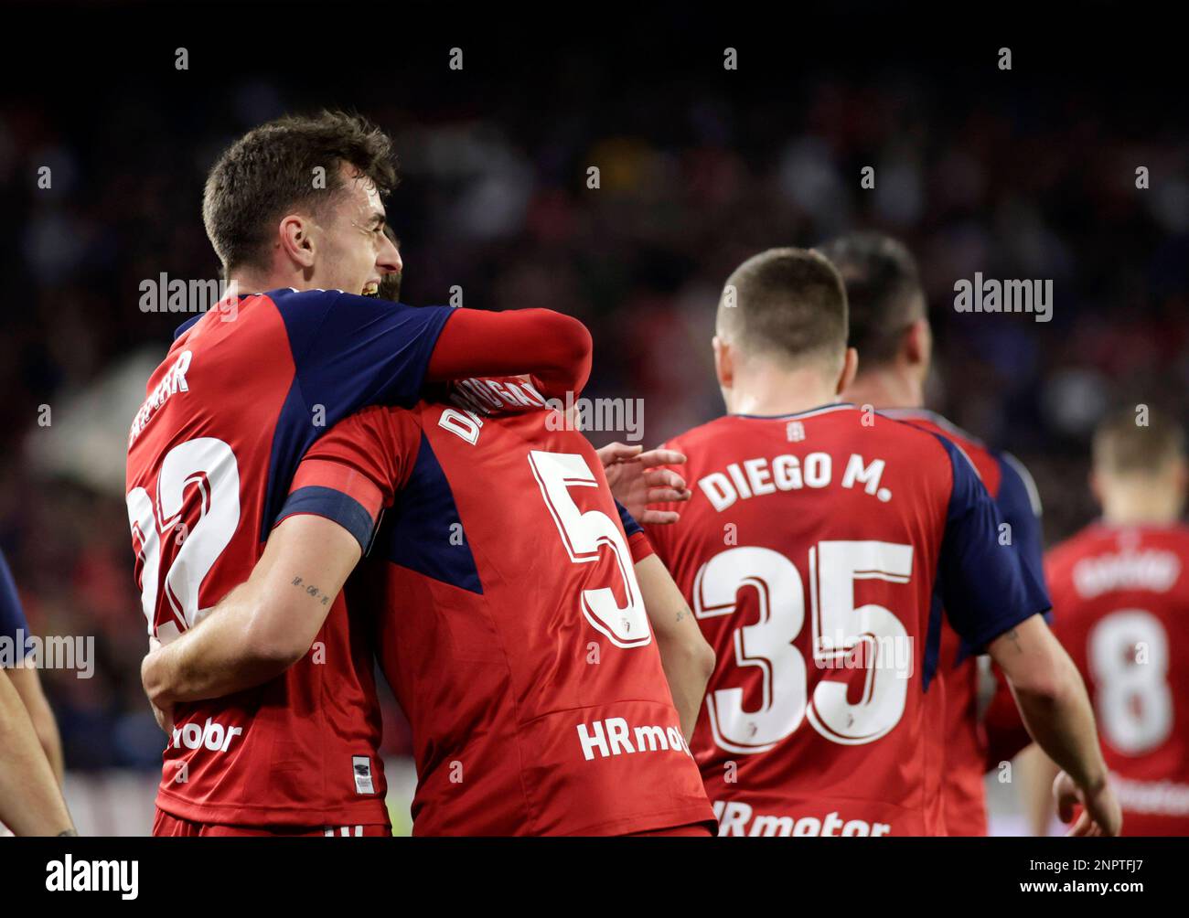 Spanisches Fußballspiel La Liga Sevilla gegen Osasuna im Ramon Sanchez Pizjuan Stadium, Sevilla, 26. Februar 2023 SEVILLA 26/02/2023 JORNADA 23 LIGA SAMTANDER ESTADIO SANCHEZ-PIZJUAN SEVILLA FC-CA OSASUNA 900/Cordon Press Stockfoto