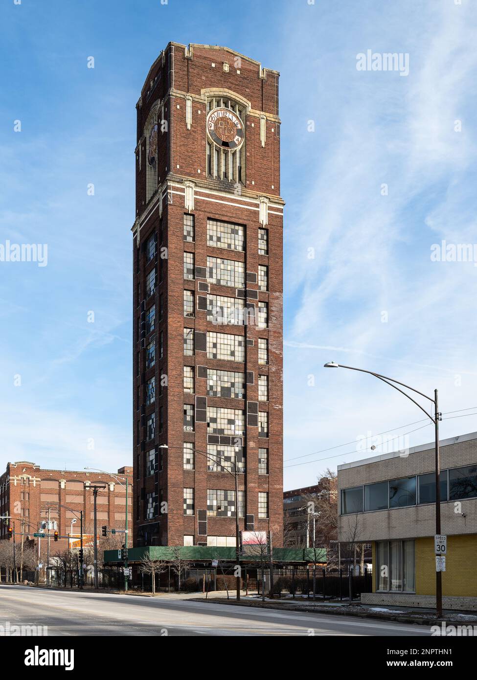 Clocktower Im Zentralen Fertigungsviertel Stockfoto