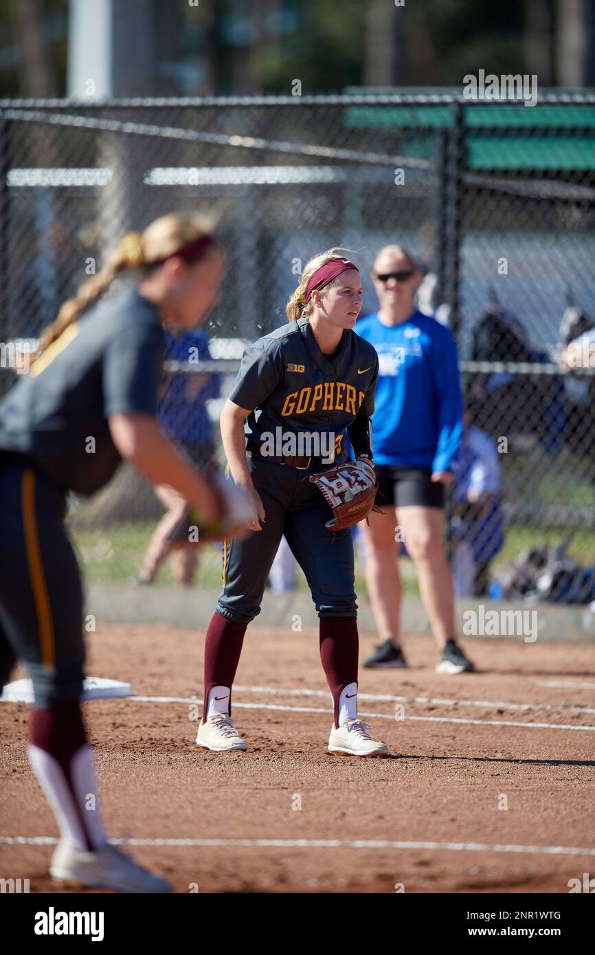 Minnesota Golden Gophers first baseman Emily Hansen during an NCAA