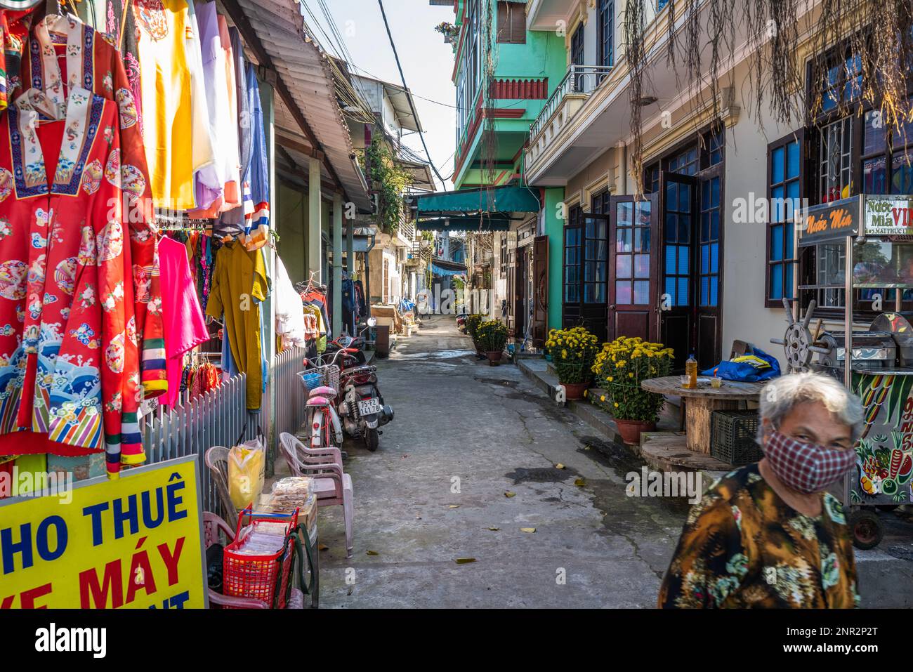 Huế, Vietnam, einschließlich der Kaiserstadt und antiken Grabstätten. Stockfoto