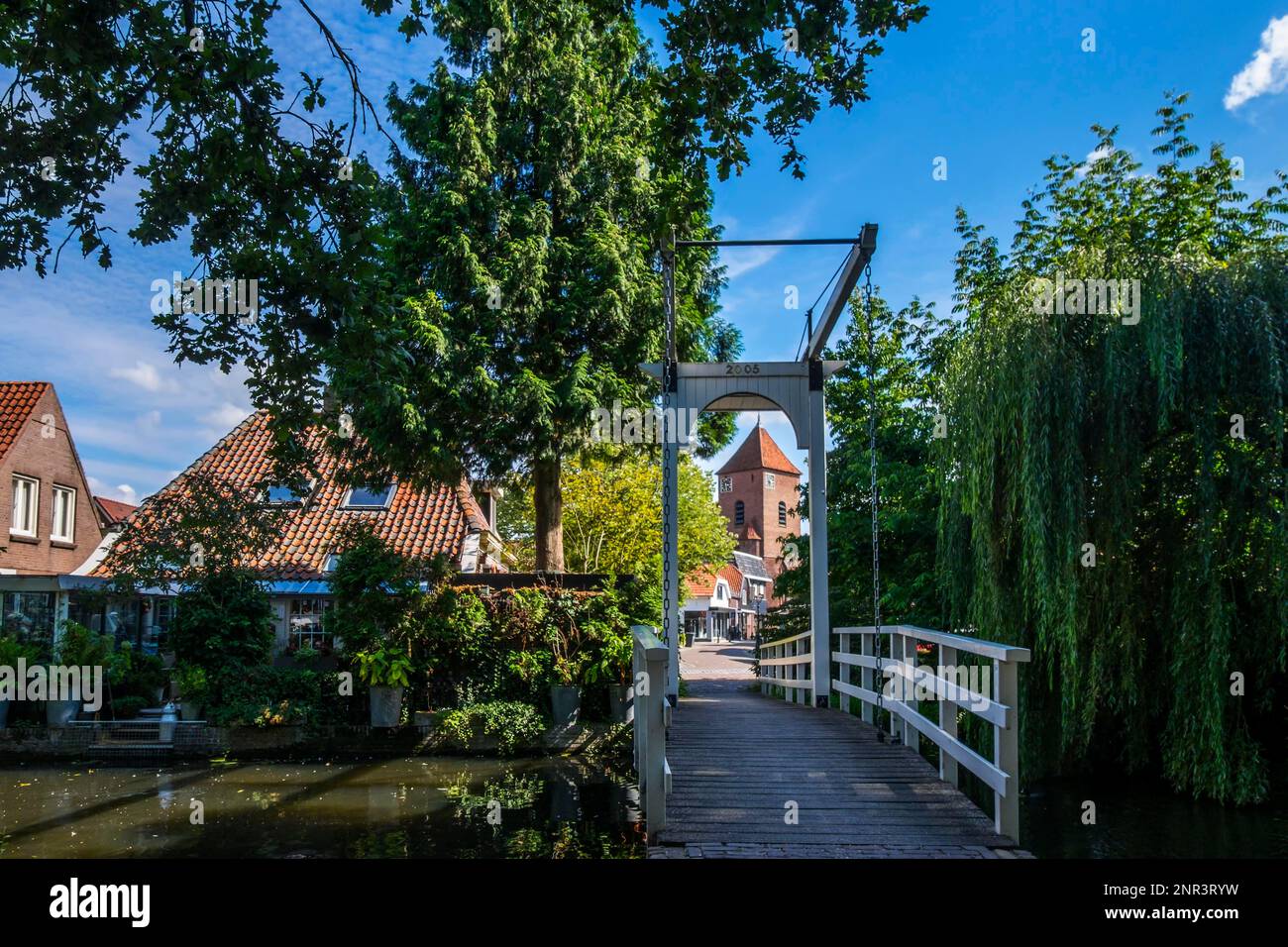 Zugbrücke in de Burg, Borculo, Niederlande Stockfoto