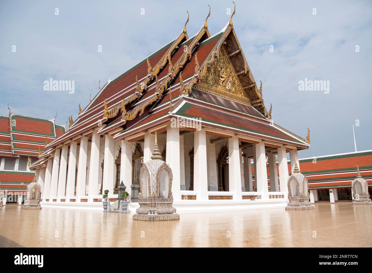 Die Ordnungshalle im Wat Saket. Wat Saket hat wunderschöne Strukturen aus der frühen Rattanakosin-Zeit Stockfoto