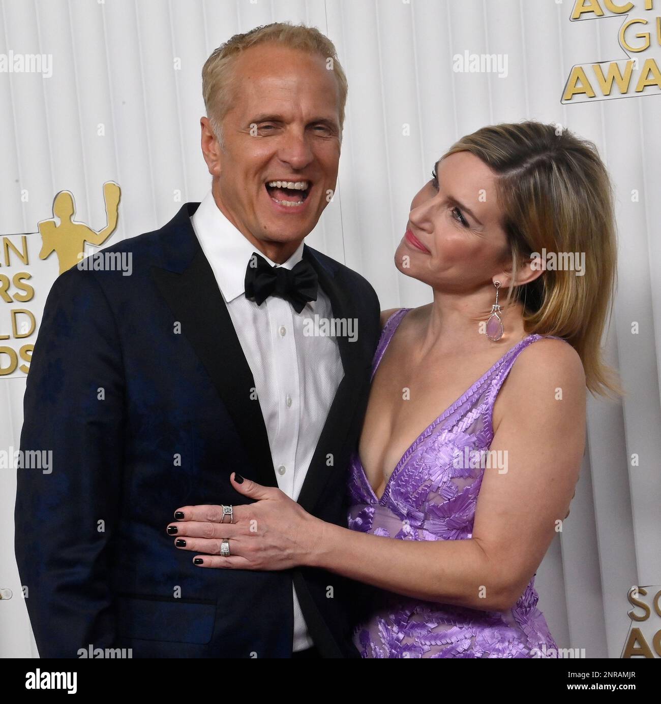 Los Angeles, Usa. 26. Februar 2023. Patrick Fabian und Rhea Seehorn nehmen am Sonntag, den 26. Februar 2023, an den jährlichen SAG Awards 29. im Fairmont Century Plaza in Los Angeles, Kalifornien, Teil. Foto: Jim Ruymen/UPI Credit: UPI/Alamy Live News Stockfoto