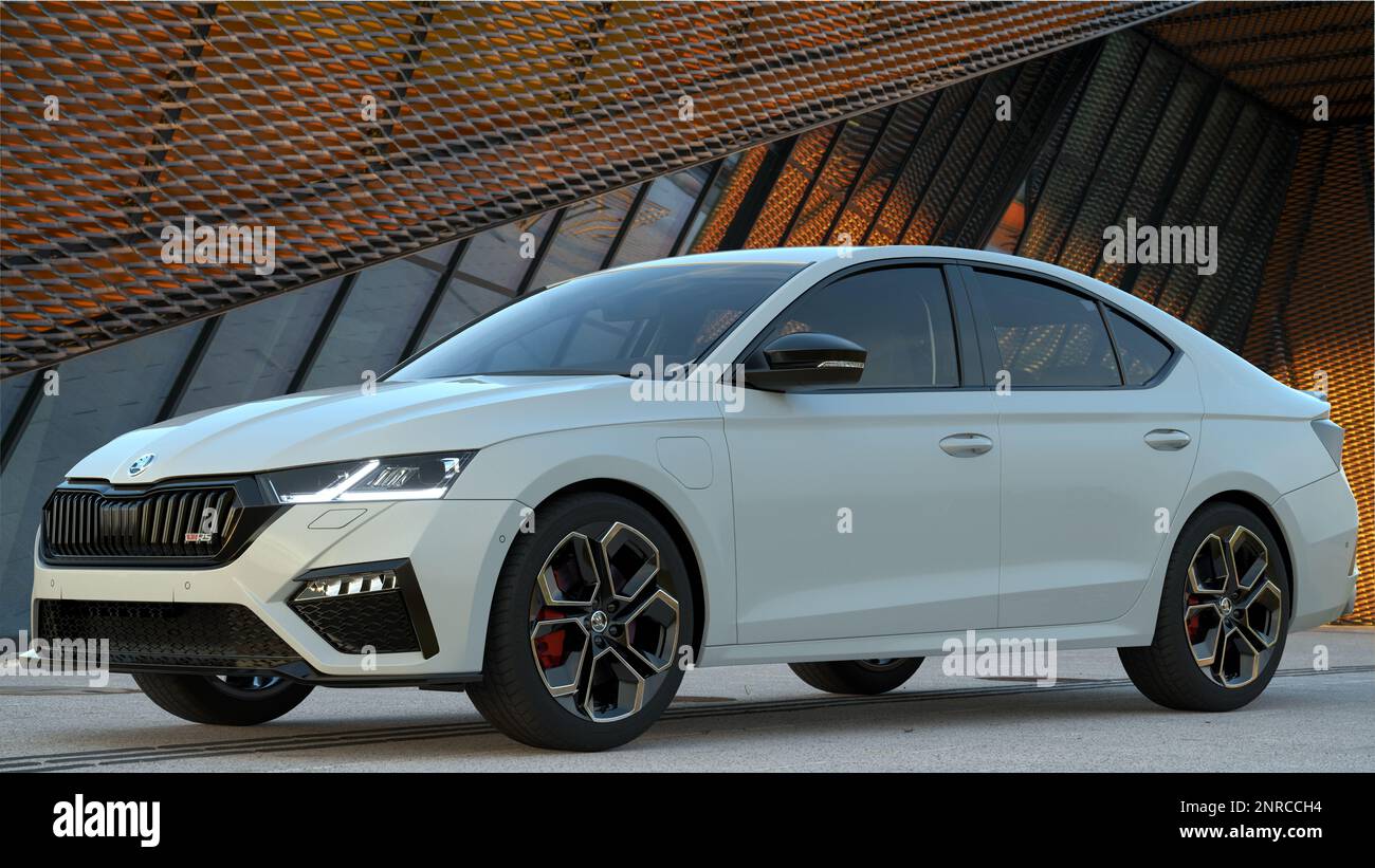 Skoda Octavia RS, neue Generation – jetzt auch als Hybrid Stockfoto