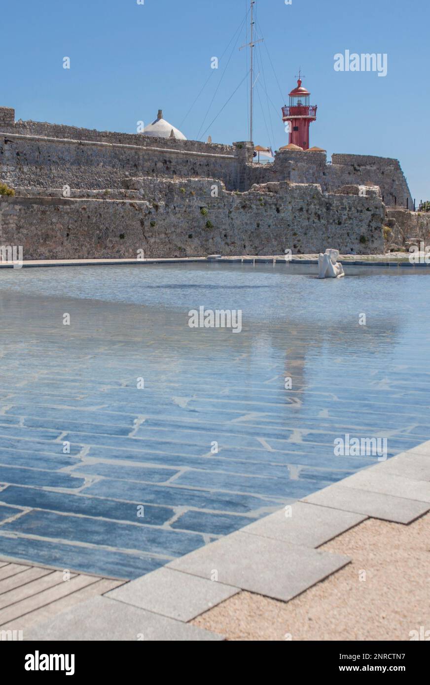 Santa Catarina Fort von Figueira da Foz, Portugal. Man geht davon aus, dass die Fundamente dieser Festung auf die Herrschaft von König Johannes I. (138) zurückgehen Stockfoto