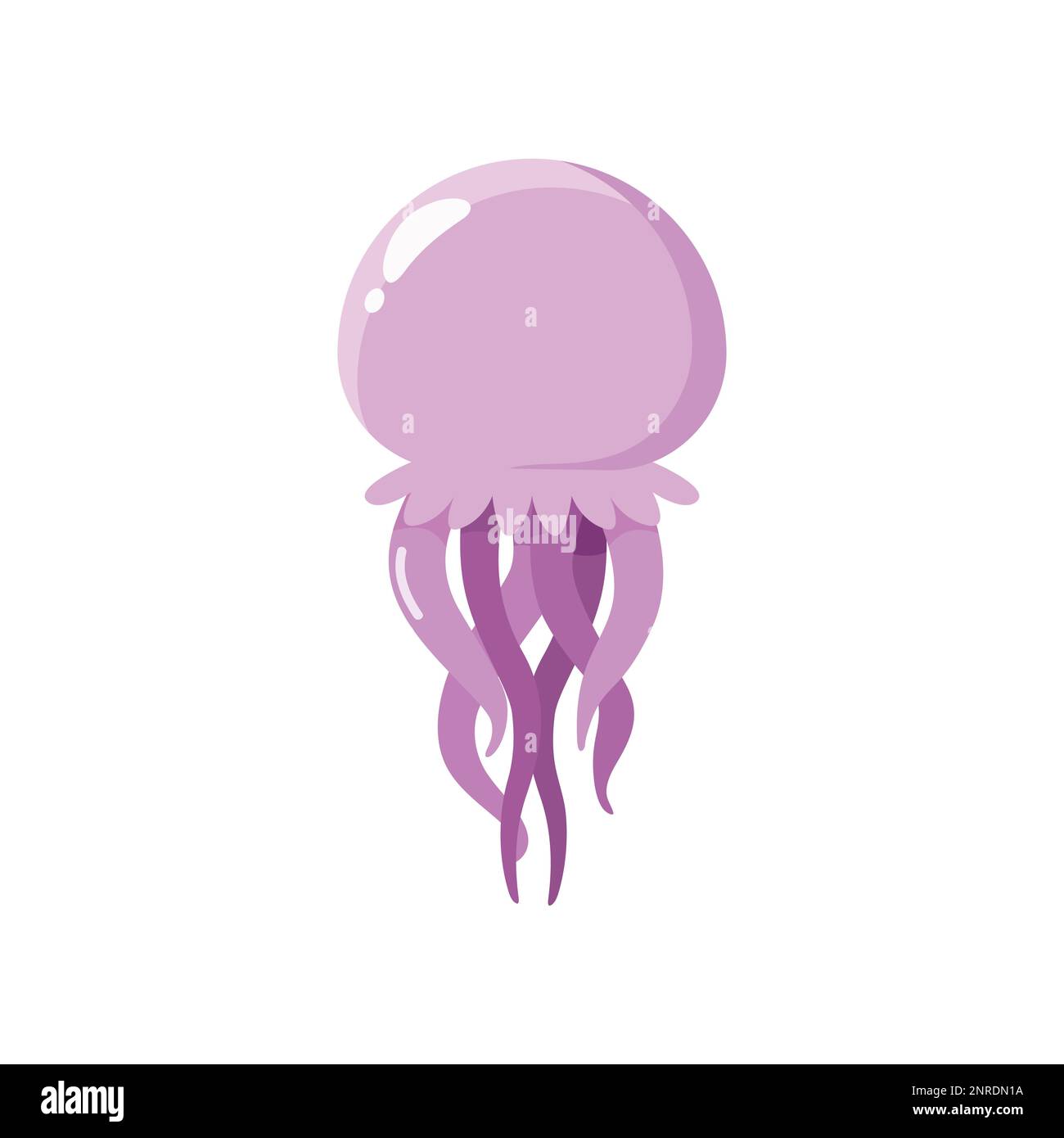 Süße Quallen-Cartoon. vektordarstellung Stock Vektor