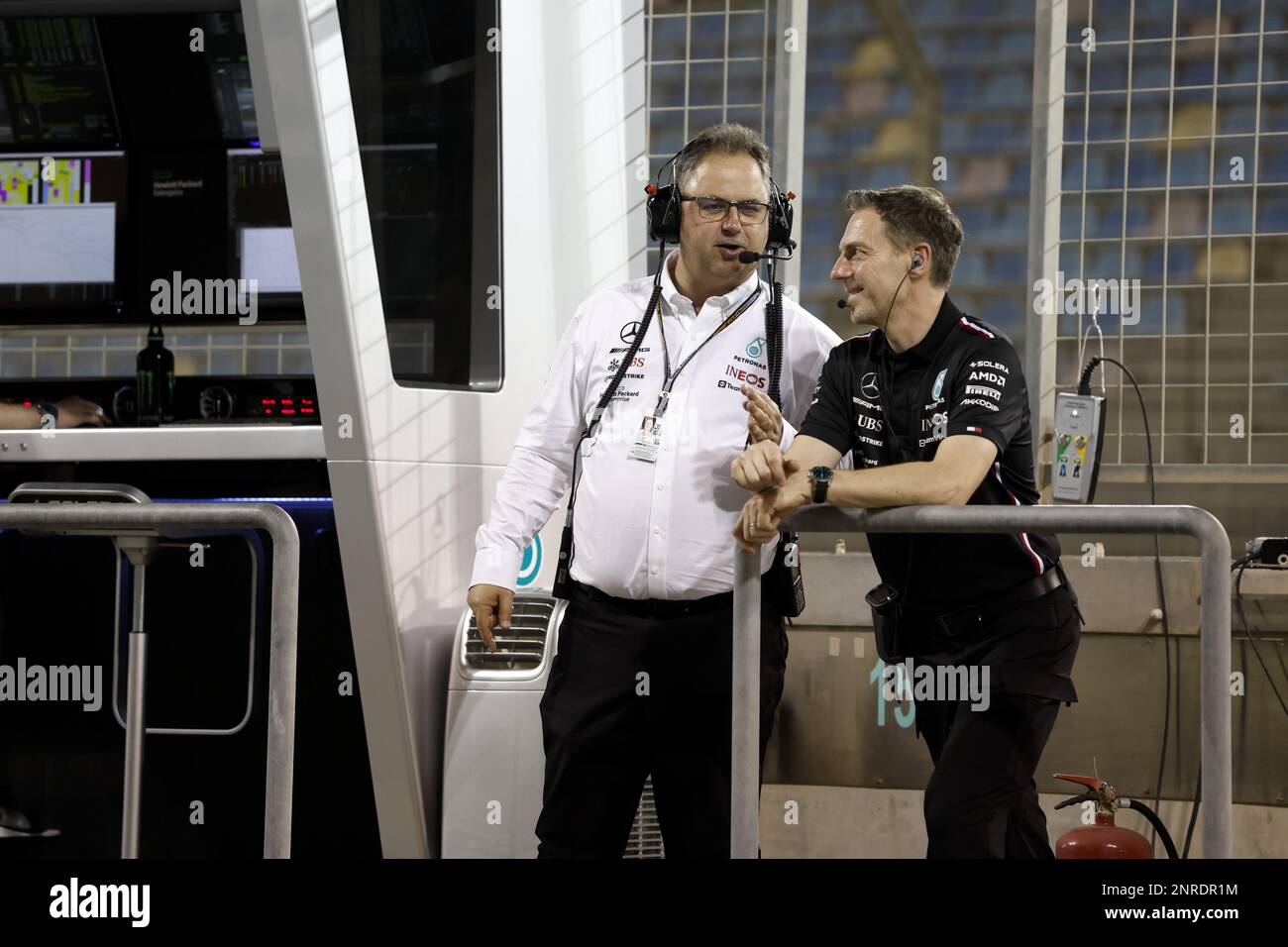 MEADOWS Ron, Sporting Director des Mercedes AMG F1 Teams, Portrait während der Formel 1 Aramco-Vorsaison-Tests 2023 der FIA Formel 1-Weltmeisterschaft 2023 vom 23. Bis 25. Februar 2023 auf der Bahrain International Circuit in Sakhir, Bahrain - Foto: DPPI/LiveMedia Stockfoto