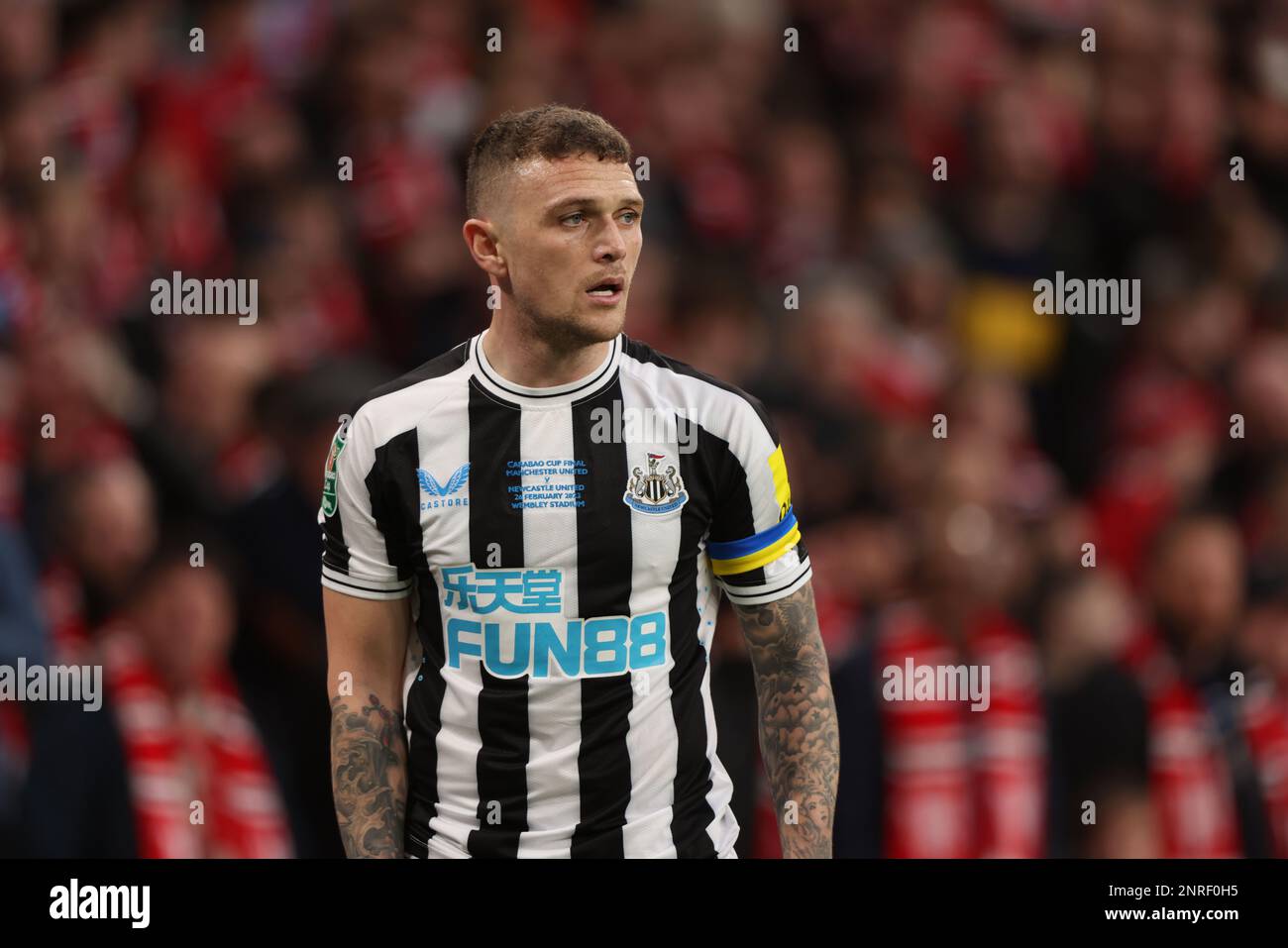 Wembley, Großbritannien. 26. Februar 2023. Kieran Trippier (NU) beim Carabao-Cup-Finale, Manchester United gegen Newcastle United, Wembley Stadium, London, Vereinigtes Königreich, am 26. Februar, 2023. Guthaben: Paul Marriott/Alamy Live News Stockfoto