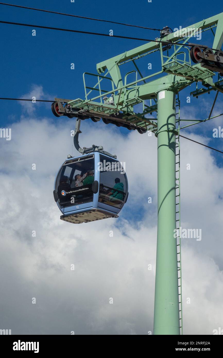 Portugal, Madeira, Funchal, Seilbahn Stockfoto