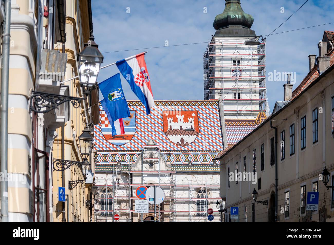St. Markus Kirche, Zagreb, Kroatien Stockfoto