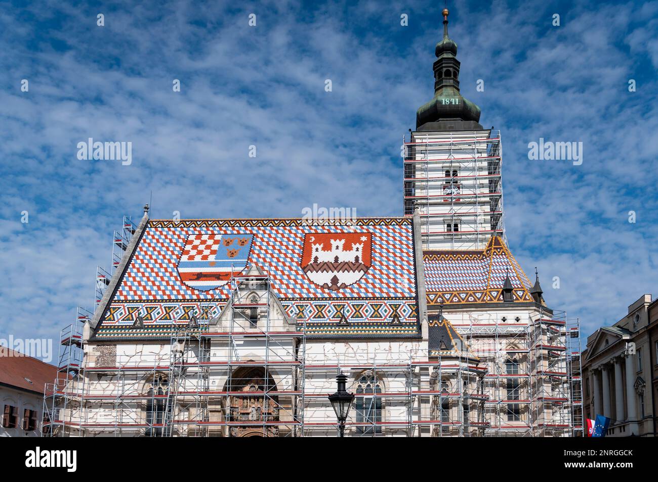 St Mark's Kirche, Zagreb, Kroatien Stockfoto