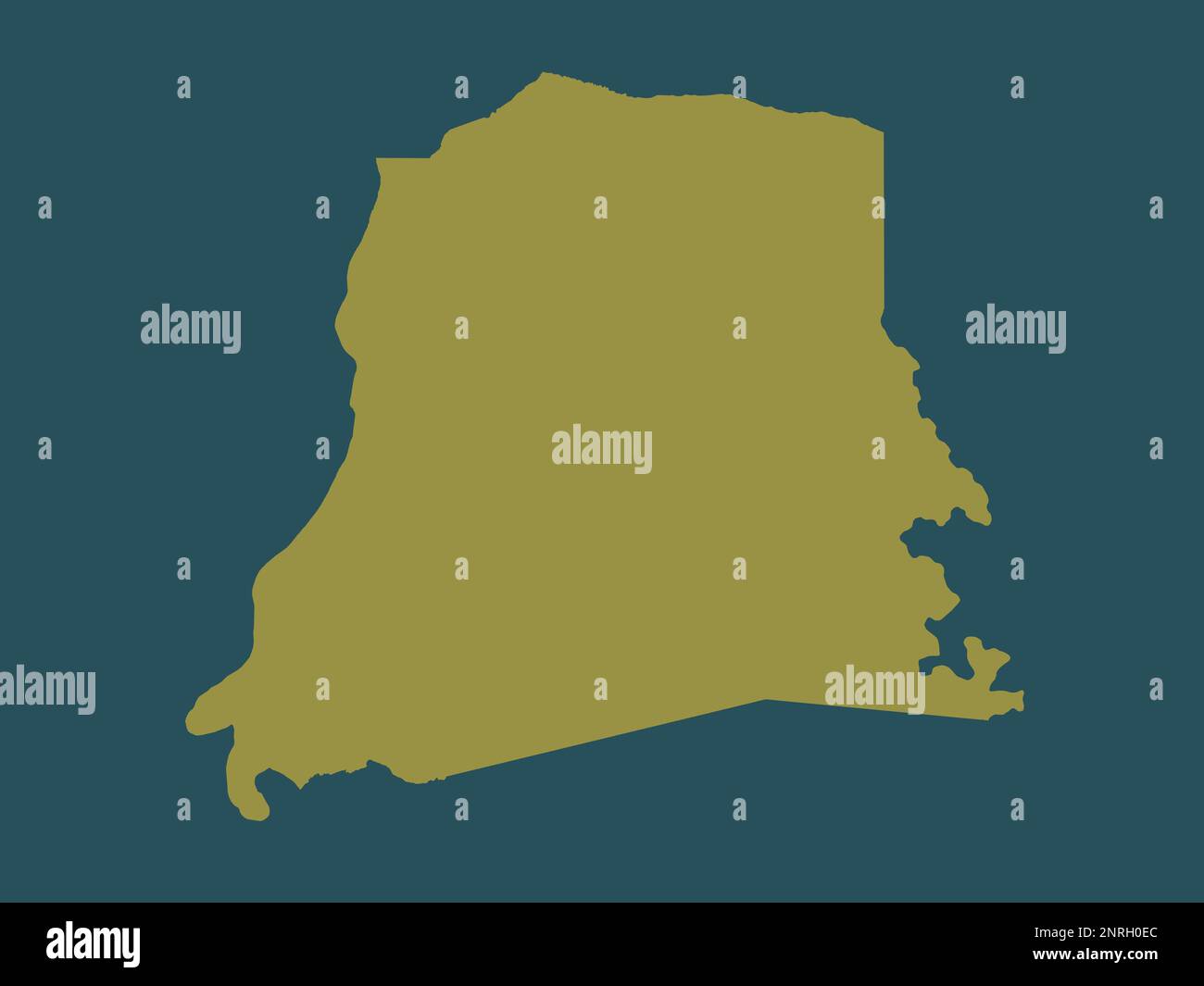 Nickerie, Bezirk Suriname. Durchgehende Farbform Stockfoto