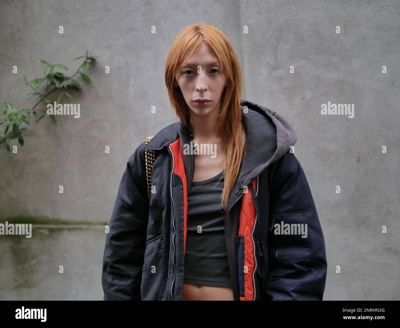 Mailand, . 27. Februar 2023. ISSA lish posieren nach der Modenschau Aniye Records auf der Mailänder Modewoche Herbst 2023 Kredit: Independent Photo Agency/Alamy Live News Stockfoto