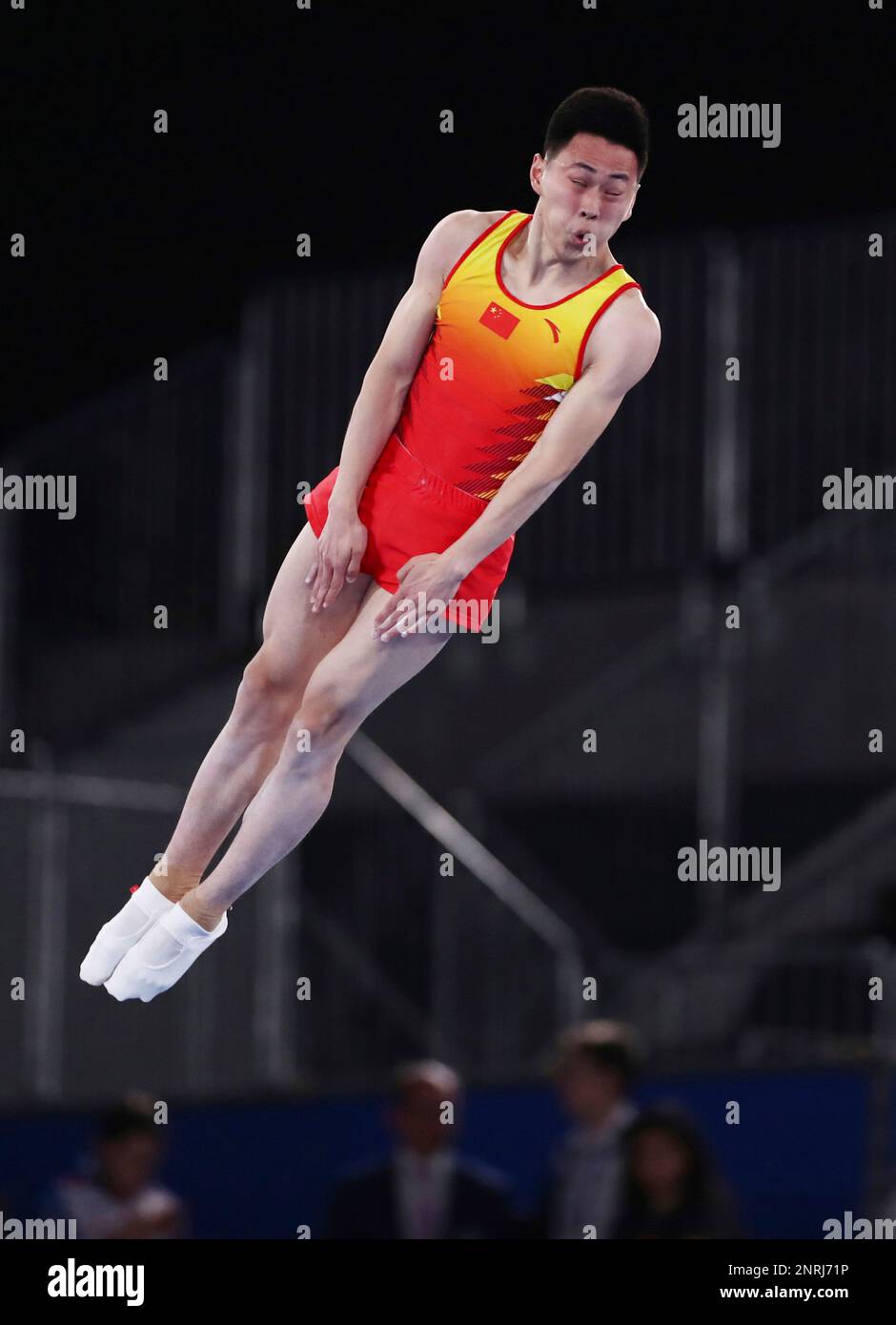 Lei Gao of China performs during the Men's Trampoline Final of the 4th ...