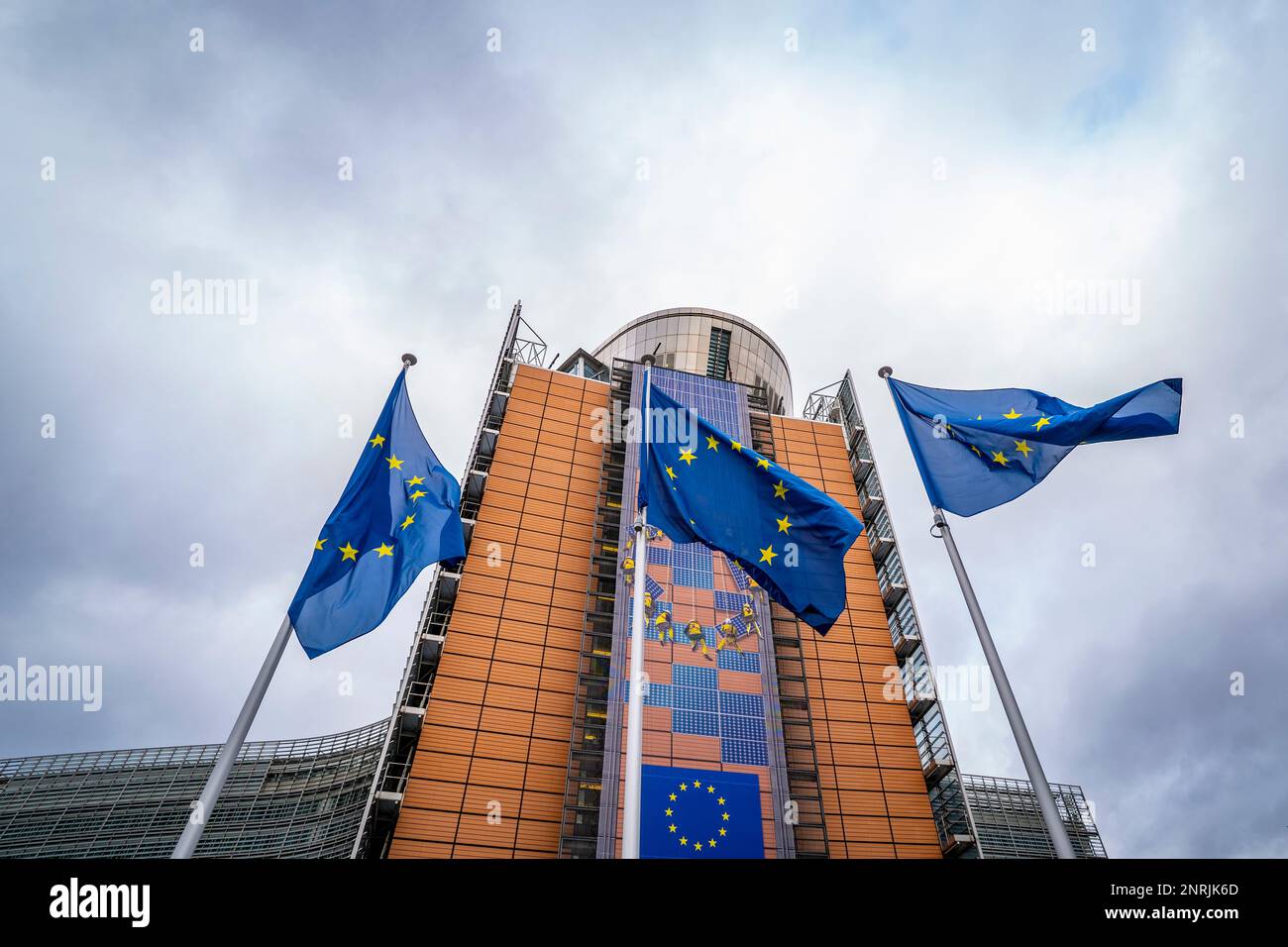 Europäische Kommission, Berlaymont, Schuman, Brüssel, Belgien Stockfoto