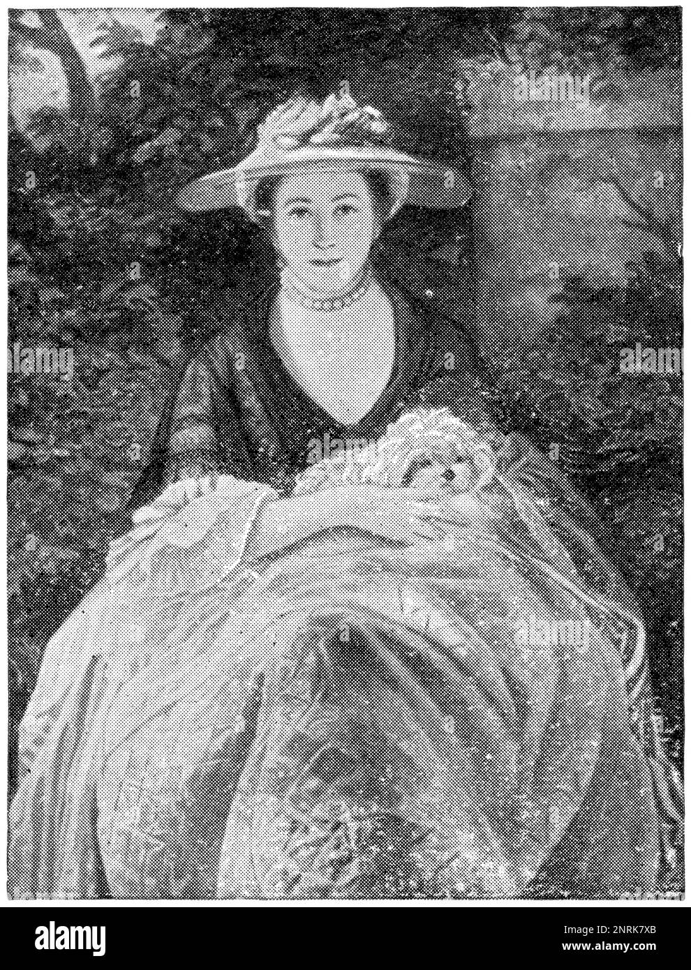 Porträt von Miss Nelly O'Brien von einem englischen Maler Sir Joshua Reynolds. Veröffentlichung des Buches "Meyers Konversations-Lexikon", Band 2, Leipzig, 1910 Stockfoto