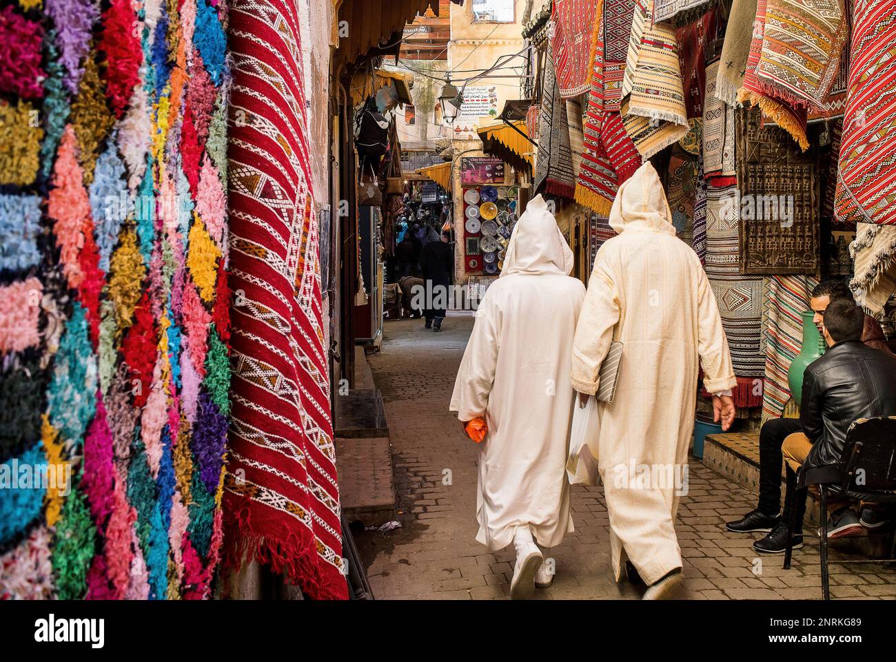 Street Scene, Medina, Fès. Marokko Stockfoto