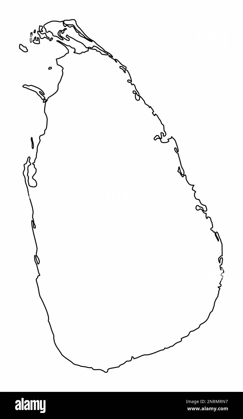 Geographie von sri lanka Schwarzweiß-Stockfotos und -bilder - Alamy