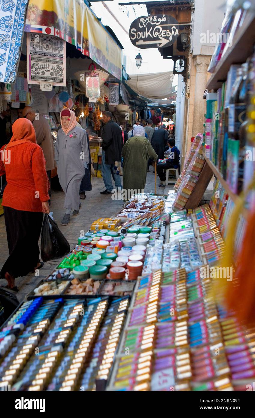 Tunez: Sousse.Medina.Souk. Stockfoto