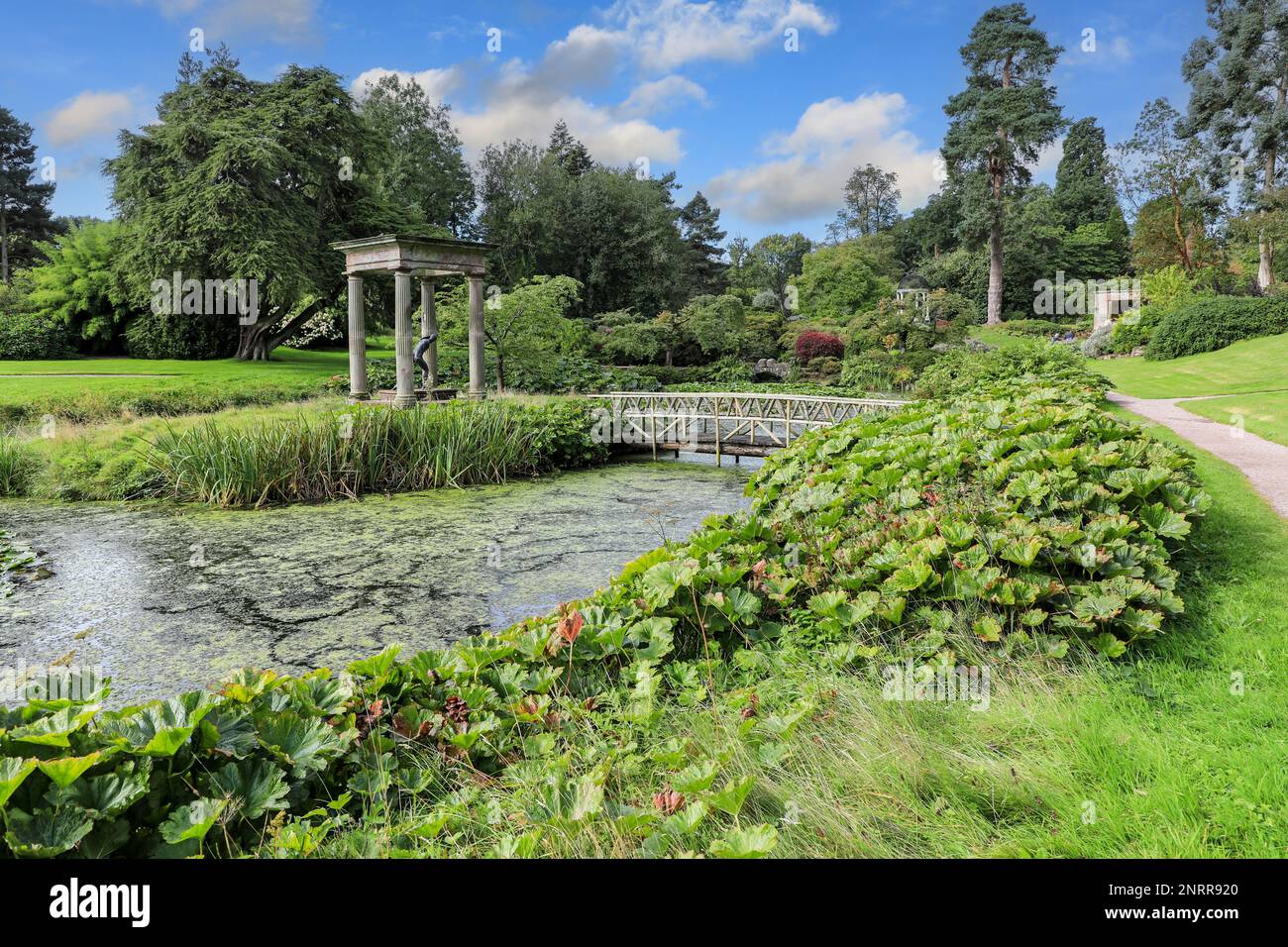 Cholmondeley Castle Gardens Landhaus Cholmondeley, Cheshire, England, Großbritannien Stockfoto