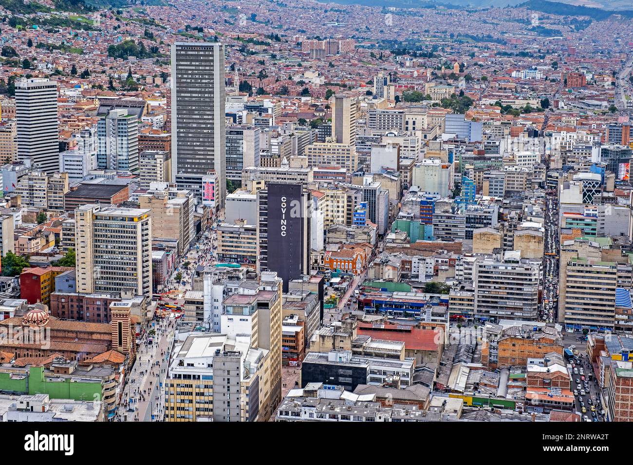 Skyline, Downtown, Bogota, Kolumbien Stockfoto