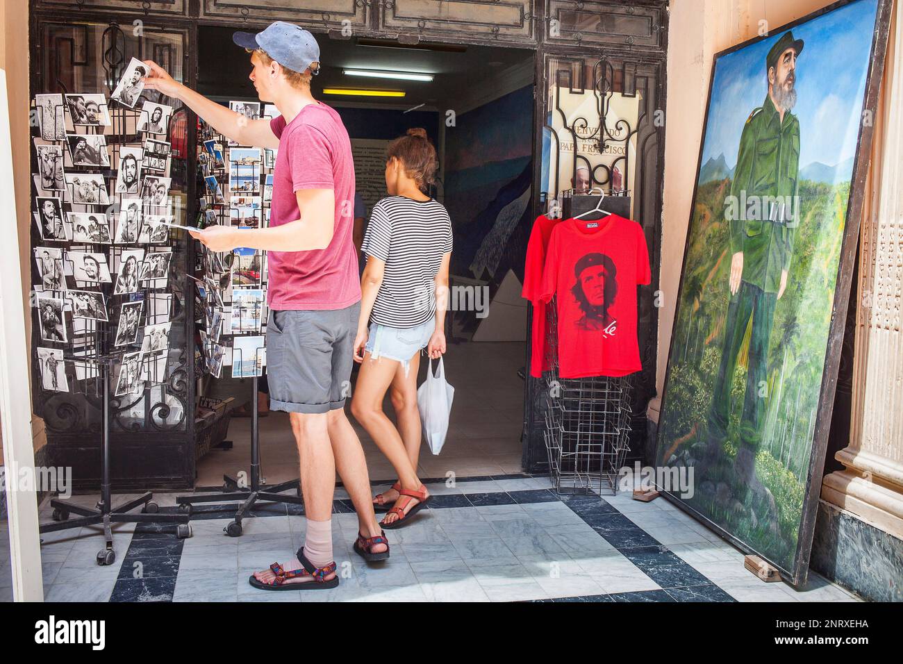 Souvenir-Shop, Habana Vieja District, La Habana, Kuba Stockfoto