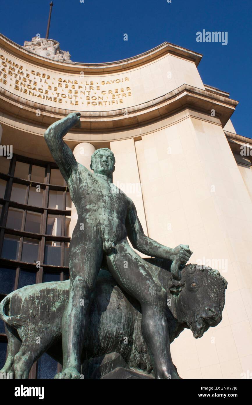 Statuen, Les Jardins du Trocadero, Paris, Frankreich Stockfoto