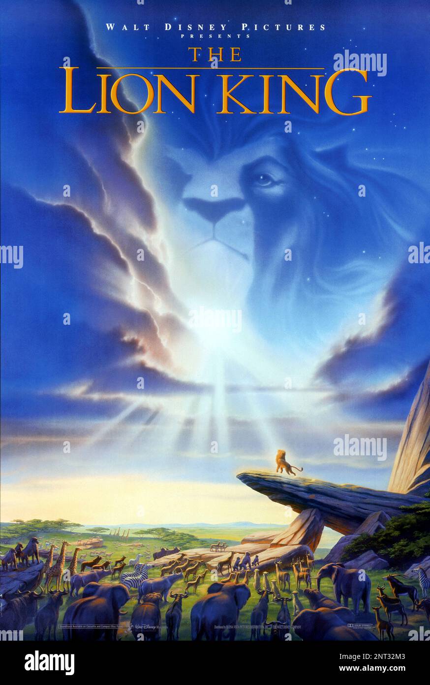 Das "König der Löwen" -Poster Stockfoto