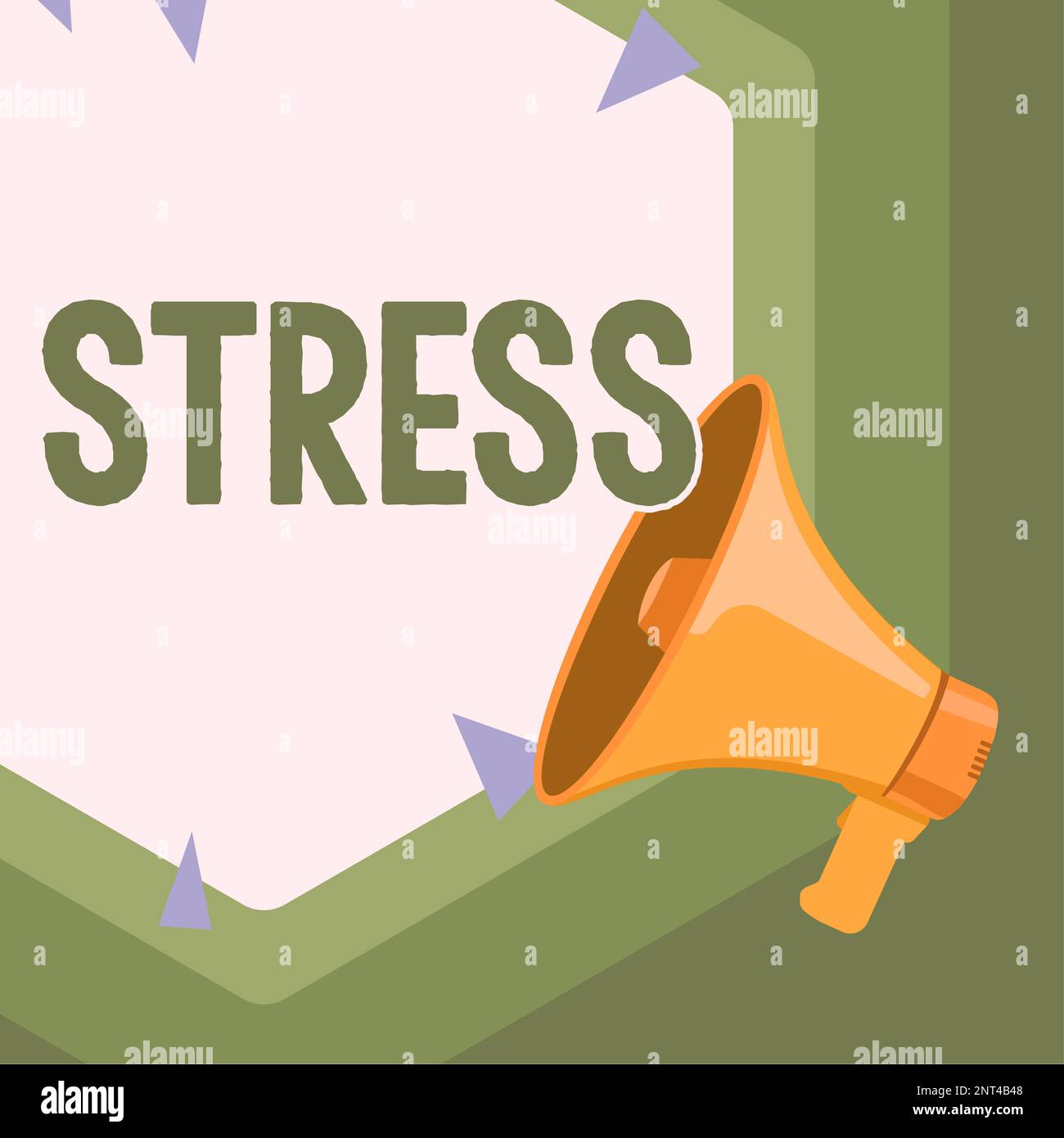 Inspiration zeigt Stress. Geschäftsidee ein physikalisch-chemischer oder emotionaler Faktor, der körperliche oder geistige Spannungen verursacht Stockfoto