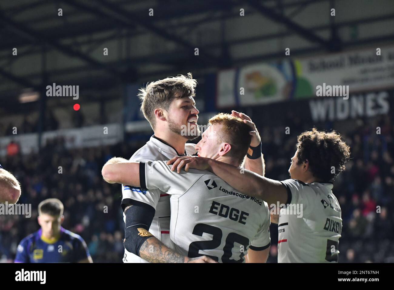 DCBL Stadium, Widnes, England. 27. Februar 2023 Betfred Championship, Widnes Vikings gegen Halifax Panthers; Betfred Championship Match zwischen Widnes Vikings und Halifax Panthers Guthaben: Mark Percy/Alamy Live News Stockfoto