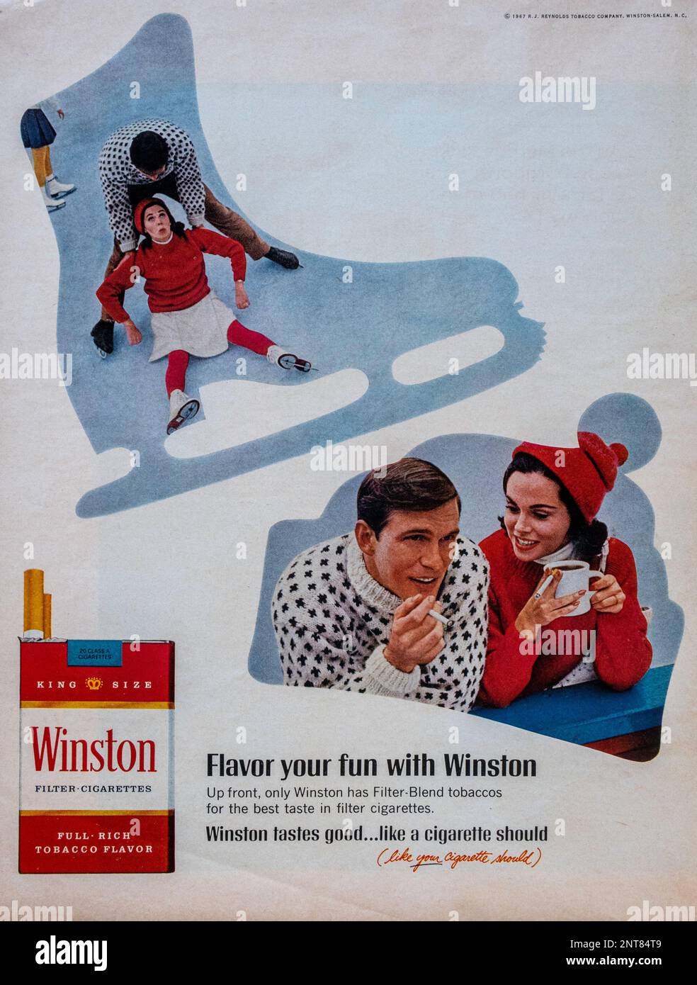 Vintage „Life“ Magazine 26. Januar 1968 Ausgabe Werbung, USA Stockfoto