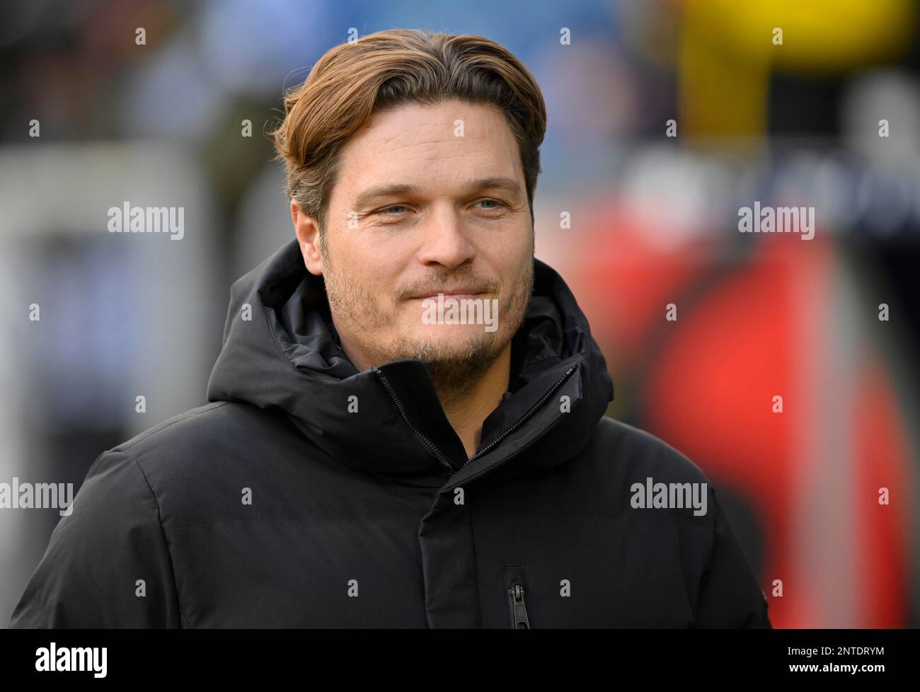 Coach Edin Terzic Borussia Dortmund BVB, PreZero Arena, Sinsheim, Baden-Württemberg, Deutschland Stockfoto