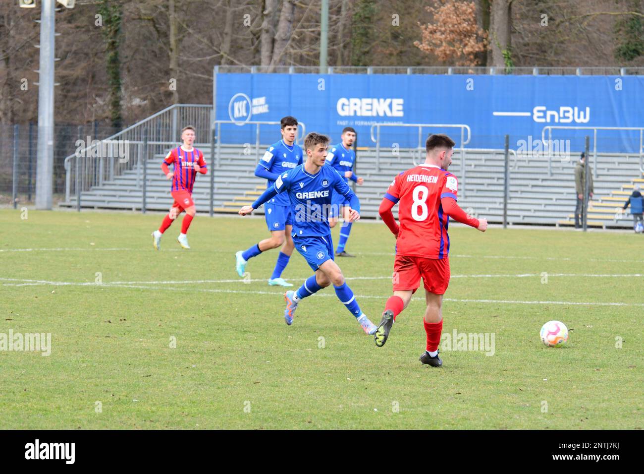 Karlsruher SC U19 A Junioren Bundesliga Niederlage gegen FC Heidenheim Stockfoto