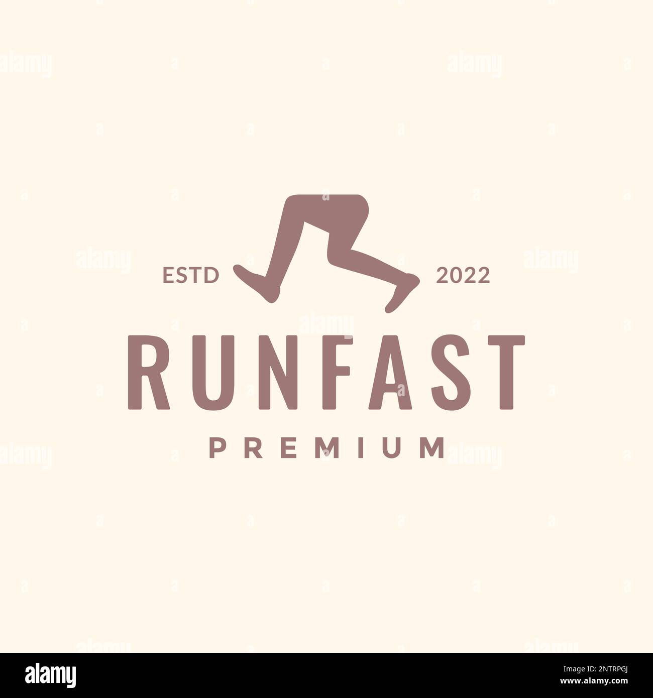 Buchstabe R für Run foot Fast Health Sport Logo Design Vector Symbol Illustration Stock Vektor